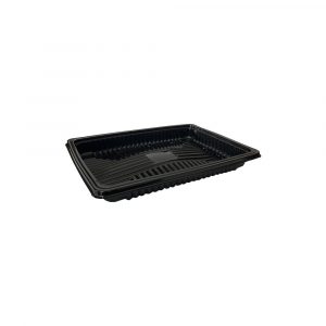 Large Meal Black Tray