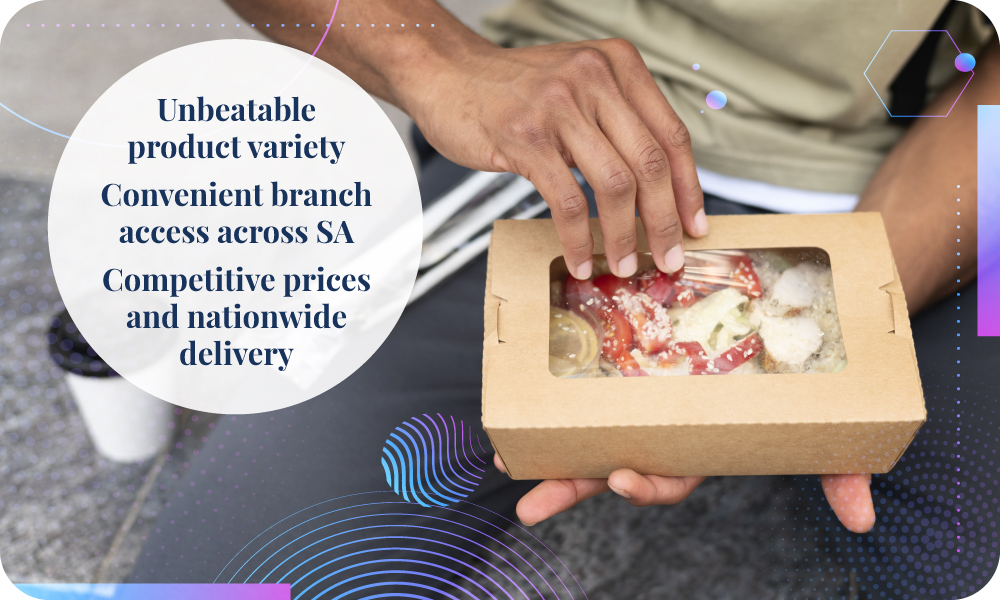 LPA Packaging | From Takeaway to Trendsetting LPA Packaging | From Takeaway to Trendsetting | Product Variety, Convenient Branch Access across SA, Competitive Prices
